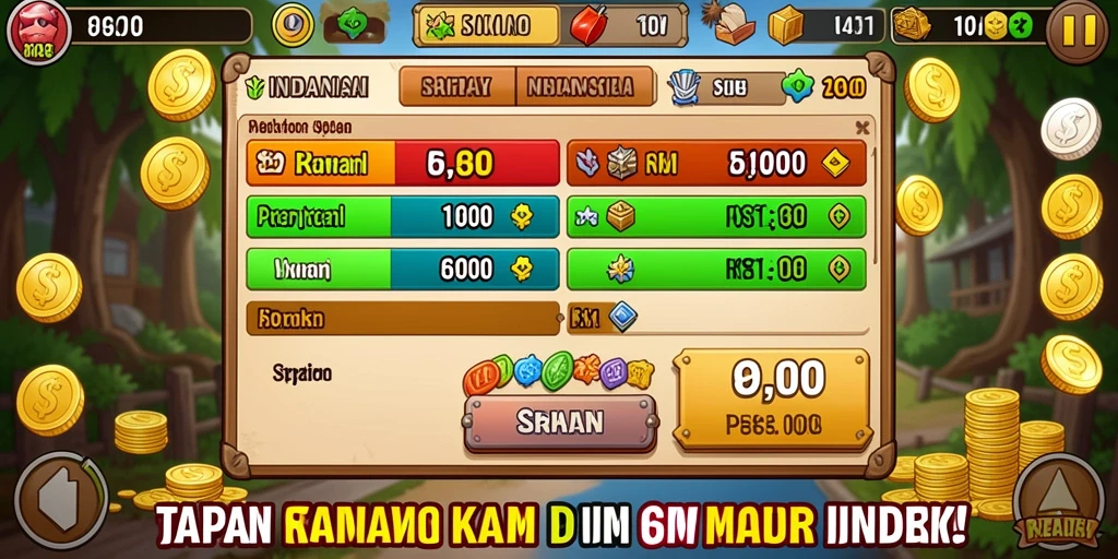 Tampilan antarmuka game yang menarik dan mudah digunakan.