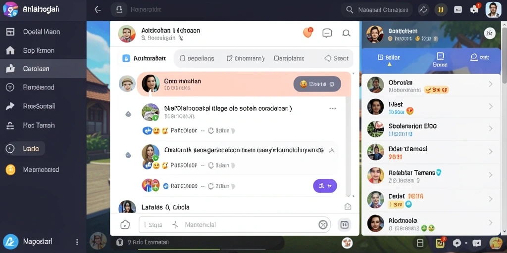 Tangkapan layar menampilkan grafis yang memukau.